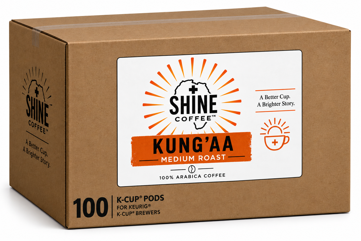 Kung'aa Medium Roast k-cup box